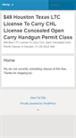 Mobile Screenshot of houstonchlclass.com